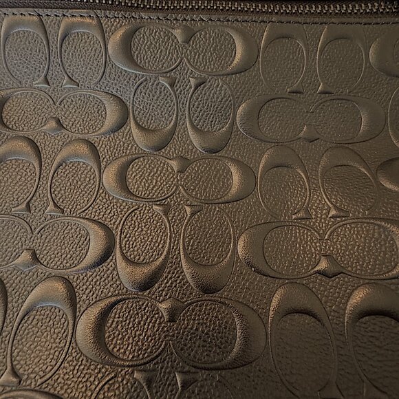 Coach 4009 Men's Houston  Flight Bag Signature Leather Embossed Mint Condition - Picture 4 of 16